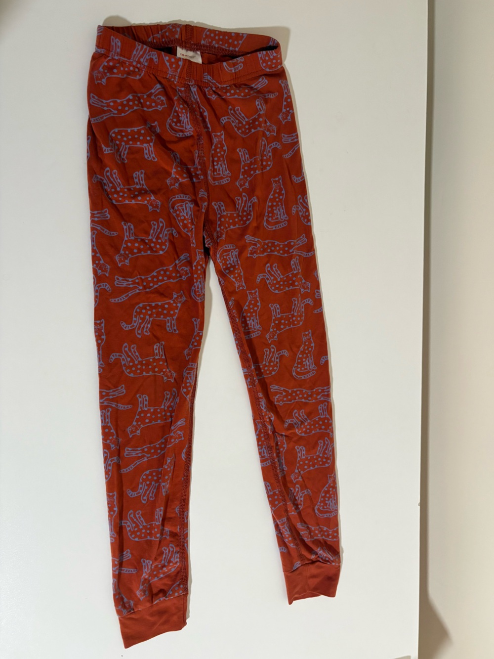 Hanna Andersson Leopard Cat Graphic Print  Cuffed Legging size 6-7Y
